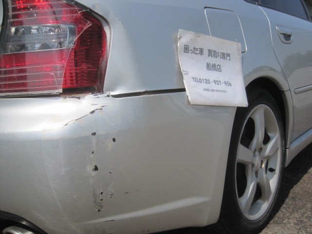 事故現状車 レガシィ