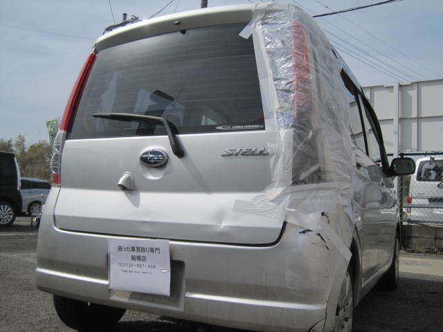 柏市のお客様より事故現状車として買取り致しました。