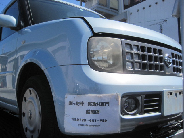 習志野市のお客様より不動車として買取り致しました。