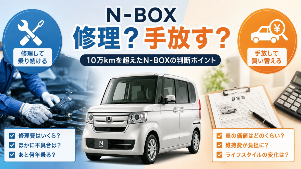 N-BOXは修理して乗り続ける？手放す？後悔しない判断ポイント